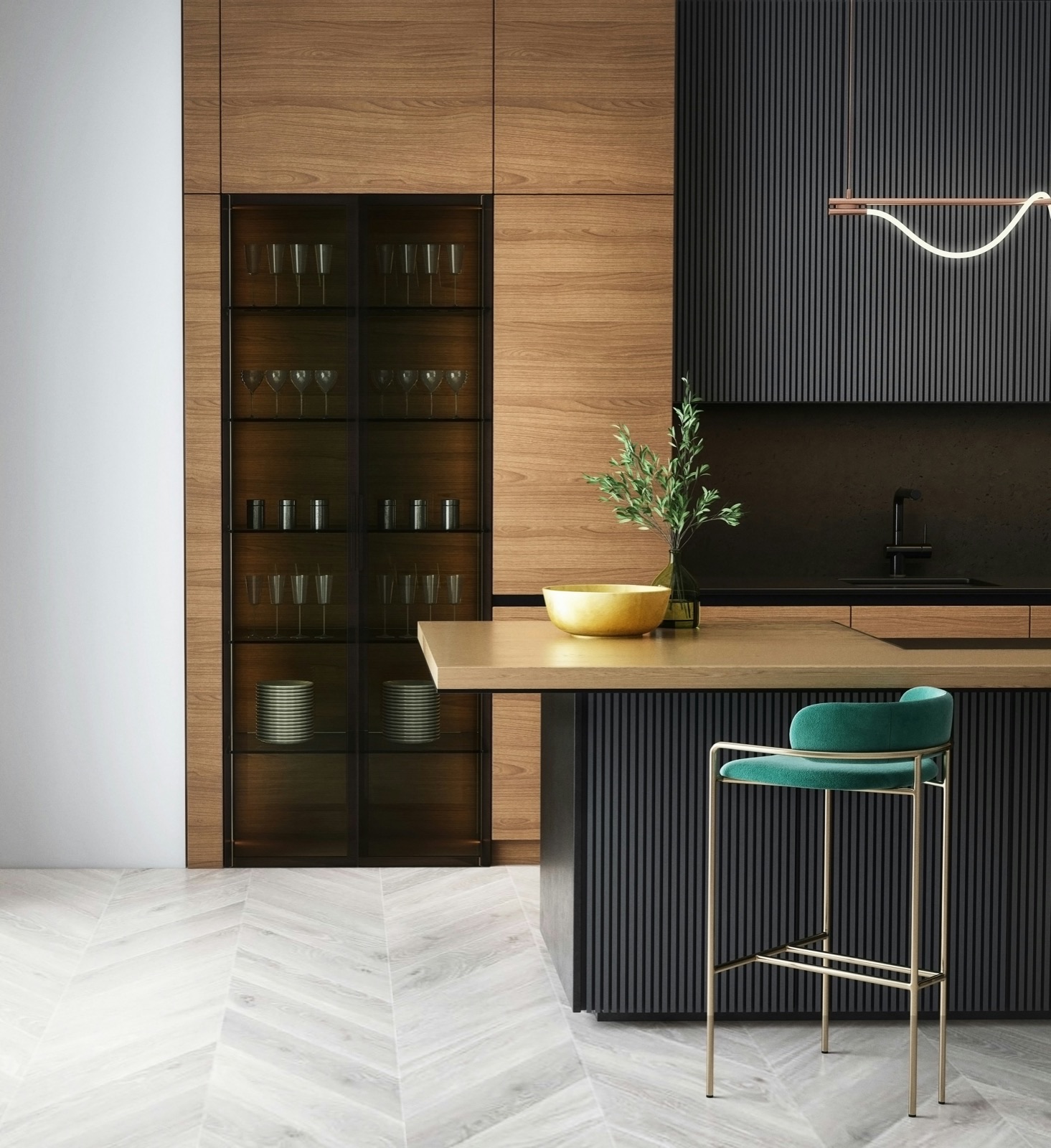 Kitchen cabinets