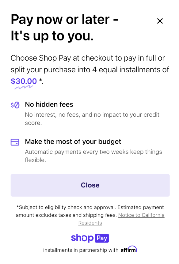 Shop Pay
